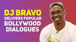 DJ Bravo delivers popular Bollywood Dialogues | Exclusive Interview