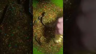 Sneak Peek at a glitter pour for and upcoming series with @asmrfamilia