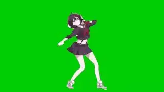 Girl dancing green screen video| Editor G