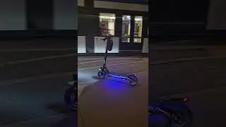 The ION Light Rail in Kitchener Waterloo, riding the eScooter tonight#eletricscooter#circooter