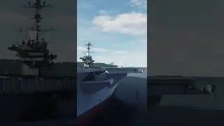 F35c Launch Ramp landing attempt does not go as planed in DCS world