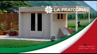 Casetta in legno da giardino dal design moderno in xlam