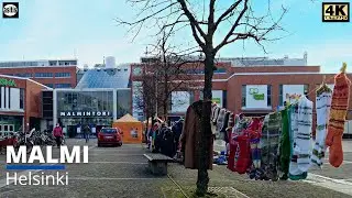 Walking in the Suburbs of Helsinki Finland - Malmi (29 October 2021)
