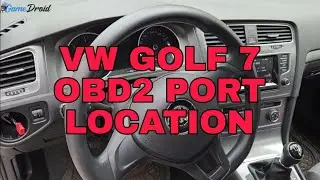 Volkswagen Golf VII / VW Golf 7 Diagnostic OBD2 Port Location  2012 - 2020 👨‍🔧🚗