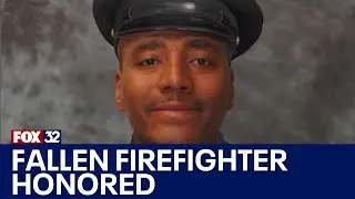 Fallen Chicago firefighter Jermaine Pelt honored during ceremony