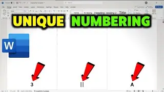 How to Insert Unique Page Numbers for Each Section in Word