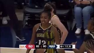 Last 90 seconds of Indiana Fever vs Washington Mystics