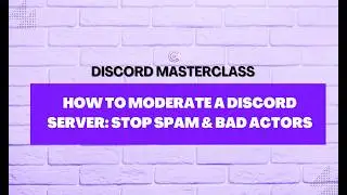 How to Moderate a Discord Server: Stop Spam & Bad Actors