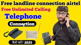 Airtel Xstream Fiber Landline Connection |how to connect Landline phone to airtel wifi  2025
