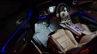 I INSTALLED AMBIENT LIGHTING THAT CAN BE CONTROLLED FROM R-LINK 2 ON THE RENAULT TALISMAN DOORS (4K)