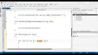 Csharp Lessons - C# Methods Part - 1 | Lesson - 28