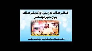Allama Ghazanfar Abbas Tonsvi Al Hashmi