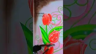 Bedroom 3D design Roses Wall Art #mural #walldesigns #painting #wallart