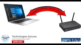 PC en point d'accès wifi