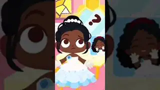 Princess Tiana, let her hair down #drpanda #towntales #trendingmemes