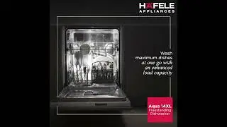Hafele’s Aqua 14XL Freestanding Dishwasher
