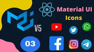 Material UI v5 Material icons(Installation, usage, customization) tutorial in 2021 #3.