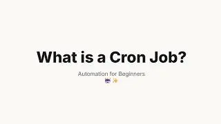 What is a Cron Job
