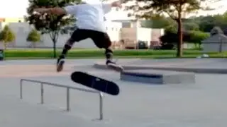 FRONTSIDE HURRICANE FAKIE FLIP OUT!!! At The Bar With Jeff Fowler