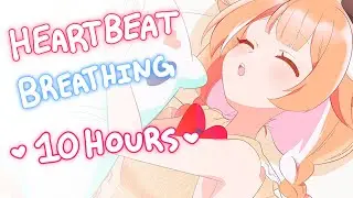 ♡ sleeping on your girlfriends chest | heartbeat + breathing | 10 hours ♡