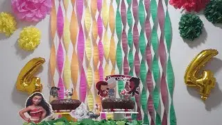 Aniversário das Gêmeas | Festa na quarentena | Decoração Moana e Chapeuzinho Vermelho