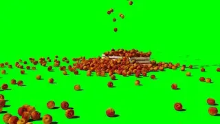 Footage green screen Apples