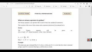 What are ternary operators in python  - Python Interview Questions