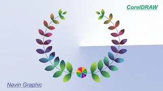 CorelDRAW Tutorial || Blending tool in Coreldraw hindi || fit blend to path @NAVIN2.0