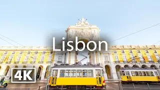 Lisbon 4K | City tour with Calm Music