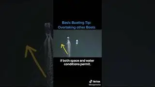 How to Safely Pass Another Boat: Bridge Marina Boating Tip #boat #shorts