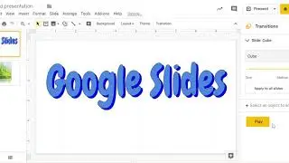Adding Transitions in Google Slides
