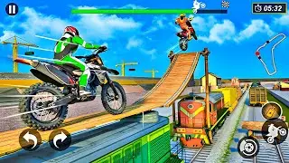 Bike Stunt Mega Ramp Racer 3D - Extreme Motocross Dirt Bike Racing - Android GamePlay