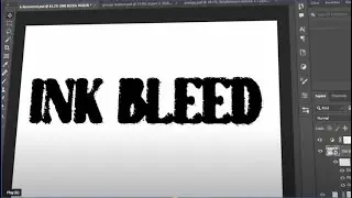 Create INK BLEED Effect for TEXT in Photoshop (3-Minute Tutorial)
