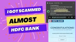 I thought I have been scammed | HDFC Credit Card