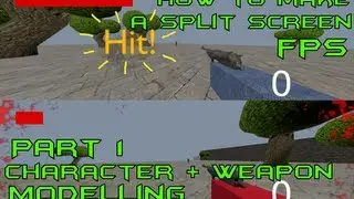How to make a splitscreen fps in blender game engine - Part 1