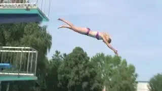 Bikini Diving From 15 Feet in Germany