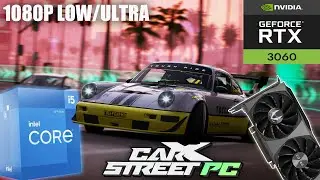 CarX Street PC Benchmark FPS Test | RTX 3060 12GB + intel i5 12400F Performance⚡️