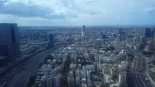 Tel Aviv From a Bird's Flight 2017 4k