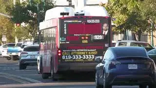 San Diego MTS Bus - Gillig Low Floor CNG 40' Route 929 #2406