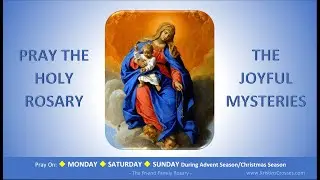 Pray the Holy Rosary: The Joyful Mysteries  (Monday, Saturday, Sunday:Advent/Christmas)
