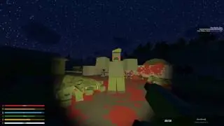 Unturned - Nailgun and Chainsaw vs Mega Zombie and Horde Beacon [The Wolf's Den]