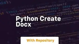 python create docx