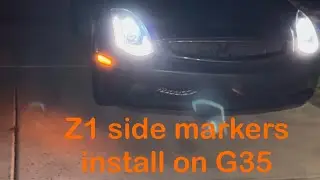 How to install Z1 side markers on your G35