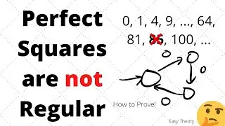 Pumping Lemma for Regular Languages Example: Perfect Squares