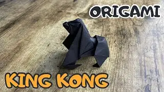 GORILLA ORIGAMI KING KONG PAPER TUTORIAL | EASY ORIGAMI WORLD KING KONG GORILLA CRAFT FOLDING