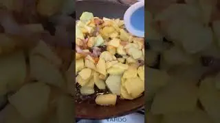 Жаренная на сальце картошечка!