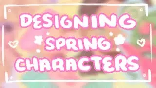 Designing Spring Characters for a Coffee Shop!! 🌸☕️✨