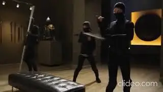 Supah Ninjas fight scene