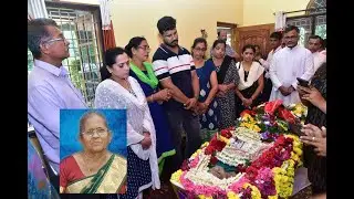 Funeral Ceremony of my Mother Apoline Lobo on 19 August 2022