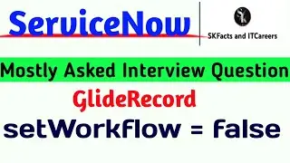servicenow GlideRecord setWorkflow || 